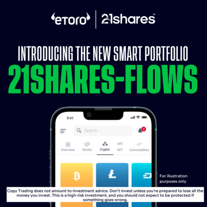 eToro et 21Shares collaborent pour lancer un nouveau portefeuille de crypto-monnaies