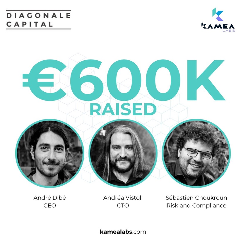 Les trois co-fondateurs de Kamea Labs