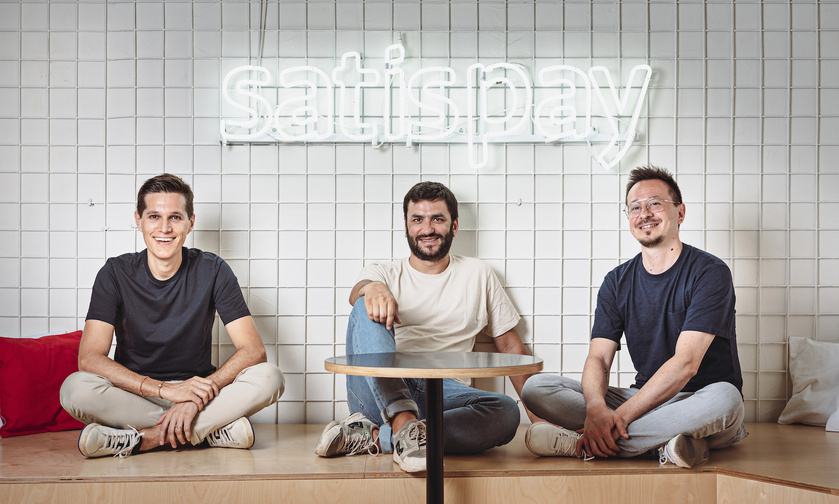 Dario Brignone, Alberto Dalmasso et Samuele Pinta, co-fondateurs de la fintech italienne, Satispay