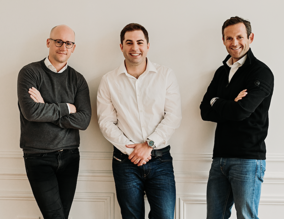 De G à D: Grégoire Andrieu, Bertrand Godin et Patrick Mollard co-fondateurs de Fipto