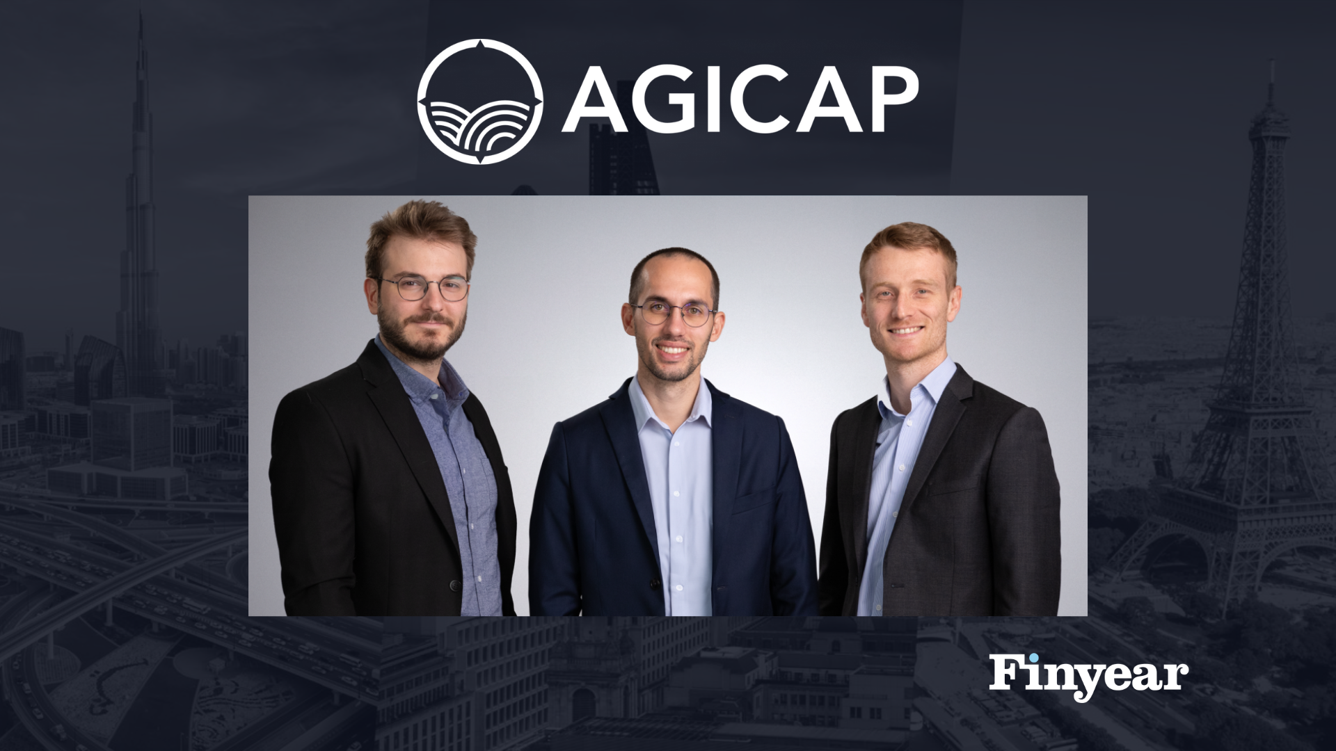 Les trois co-fondateurs d'Agicap