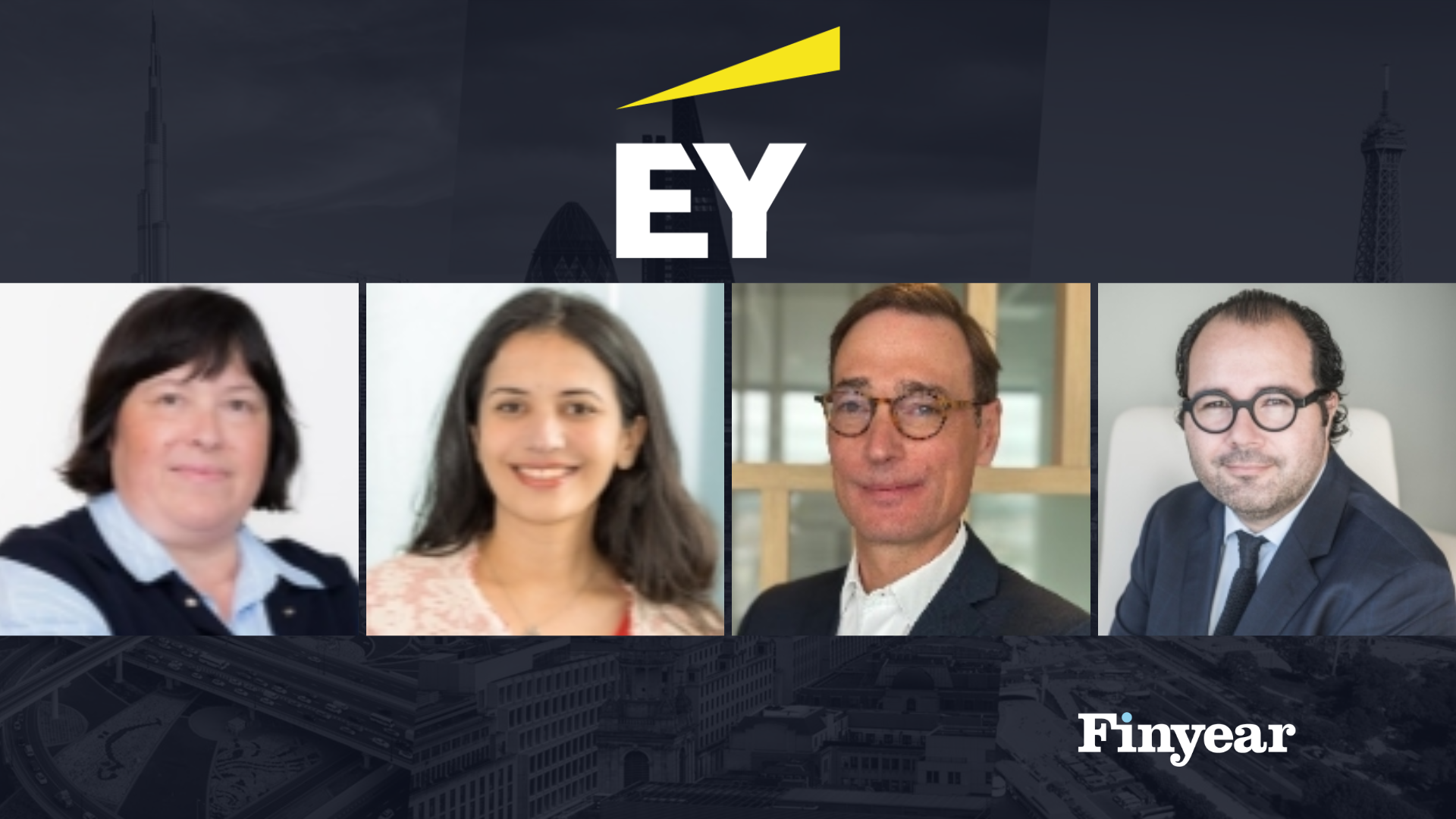 Barbara Moreira, Malek Lasram, Simon Hotte et Jean Oriou, EY