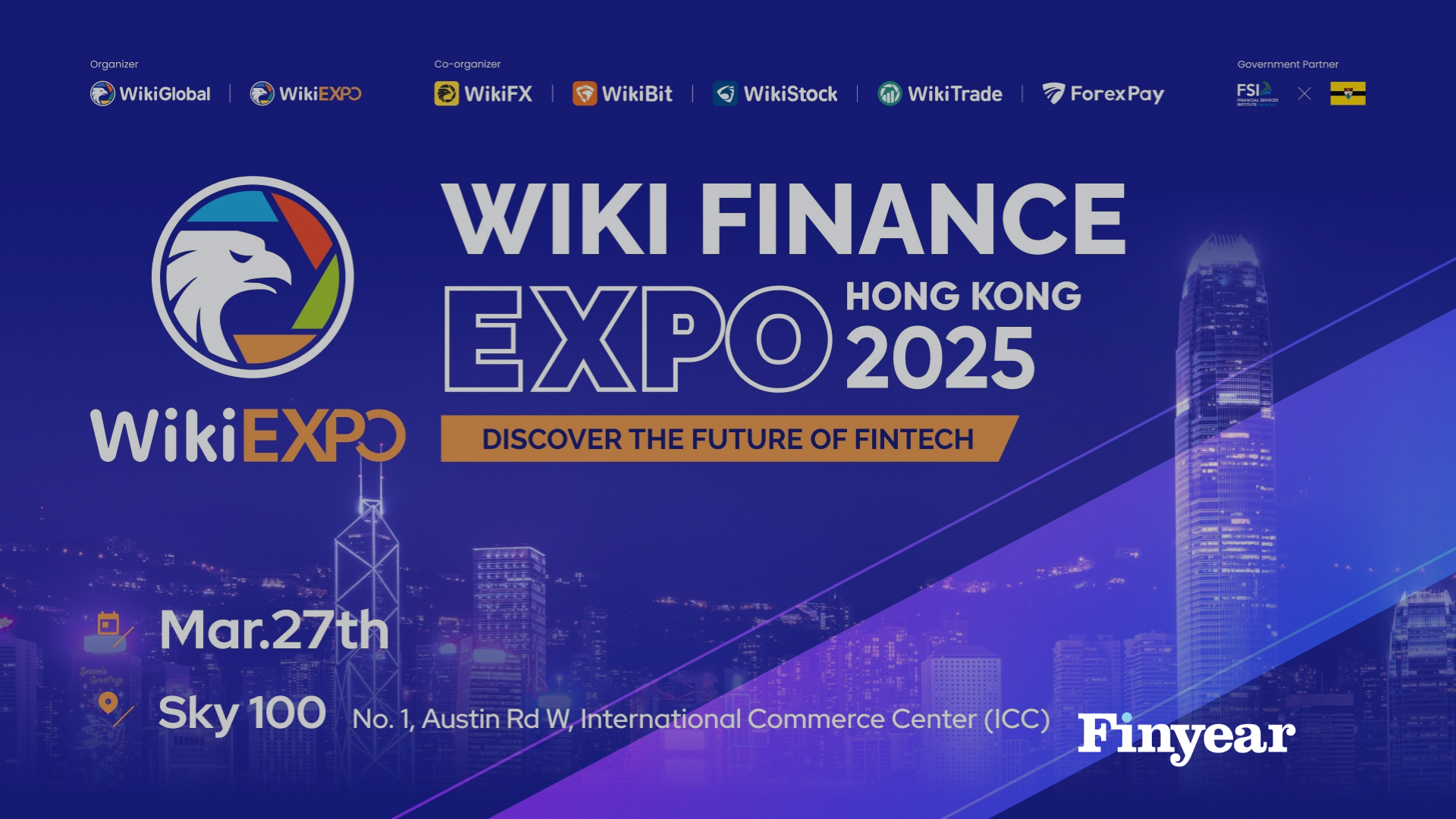 Agenda | Finyear est partenaire de l’événement Wiki Finance Expo 2025 le 27 mars à Hong-Kong