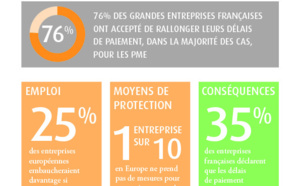 Infographie délais de paiement dans les entreprises en 2016