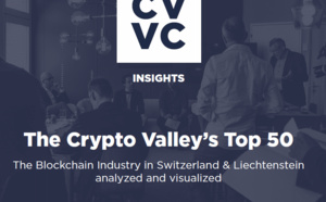 Crypto Valley’s Top 50 companies: US$ 44 billion market capitalization and 5 unicorns