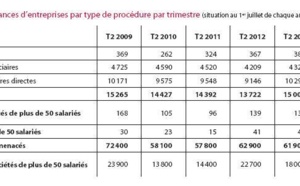 Les défaillances d’entreprises (2 TRI 2013)