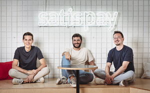 Dario Brignone, Alberto Dalmasso et Samuele Pinta, co-fondateurs de la fintech italienne, Satispay  