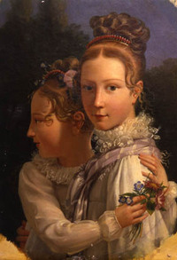 Les sœurs Allart, par Louis Ducis (vers 1815) - huile sur toile - coll. Société Chateaubriand © Société Chateaubriand Les sœurs Allart, par Louis Ducis (vers 1815) - huile sur toile - coll. Société Chateaubriand © Société Chateaubriand