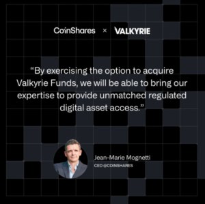 CoinShares exerce son option pour acquérir Valkyrie Funds