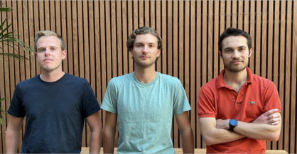 BAPTISTE WIEL, GABRIEL THIERRY, SEBASTIEN LUBINEAU, les trois co-fondateurs de Karmen