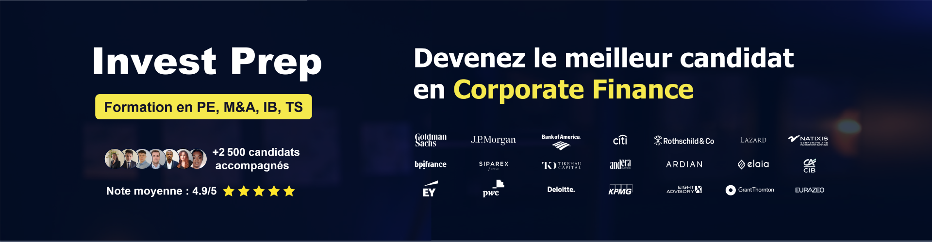 invest prep, finance d'entreprise